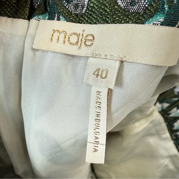 Maje parrot jacquard skort sz40